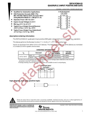 SN74LVC08AQPWRQ1 datasheet  